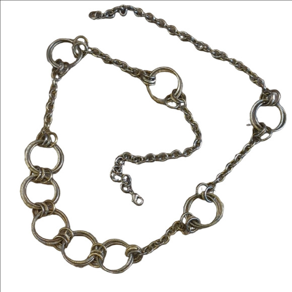 Custom-Made - Silver Tone Chain Link.. Necklace/Purse-Chain/Belt Your Choice - Picture 1 of 5